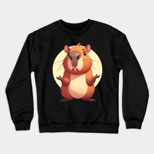Confused Capybara Crewneck Sweatshirt